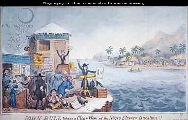 John Bull Taking a Clear View of the Negro Slavery Question - George Cruikshank I