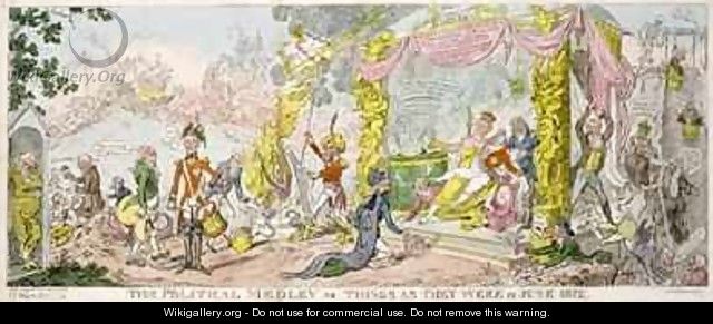 The Political Medley or Things as They Were in June 1812 - George Cruikshank I