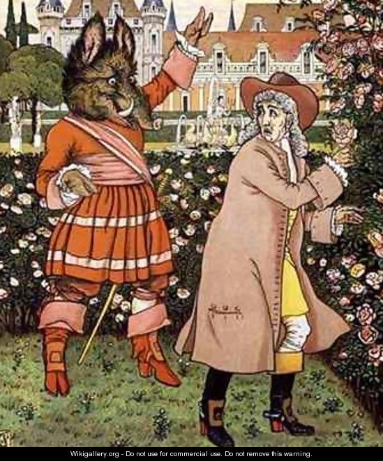 Illustration from Beauty and the Beast - Walter Crane