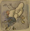 White Hen and Chickens - Joseph Crawhall