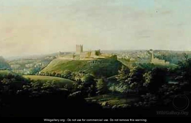 An Extensive View Of Richmond Yorkshire - George Cuitt