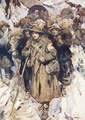 Brave nurses in the retreat of the Serbian army - Cyrus Cuneo