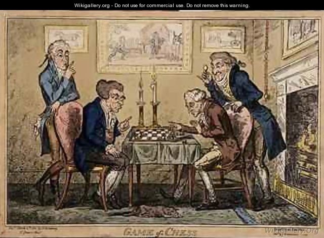 Game of Chess - George Cruikshank I