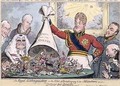 The Royal Extinguisher or the King of Brobdingnag and the Lilliputians - G. and I. Cruikshank