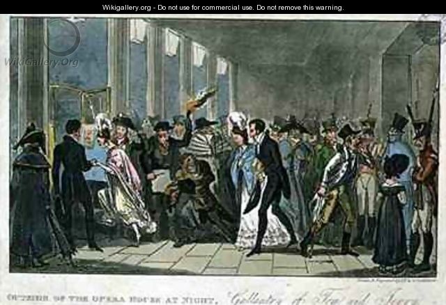 Outside of the Opera House at Night Gallantry of Tom and Jerry - I. Robert and George Cruikshank