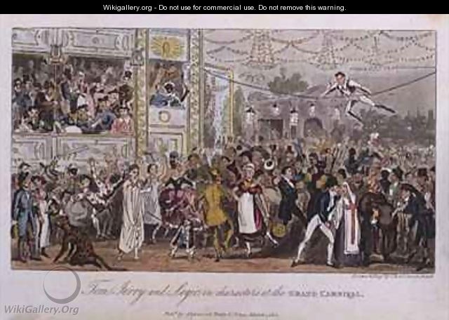 Tom Jerry and Logic in characters at the Grand Carnival - I. Robert and George Cruikshank