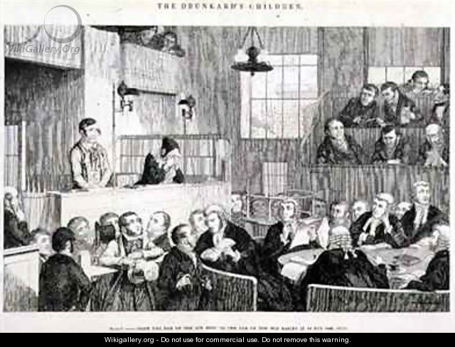 The Trial at the Old Bailey - George Cruikshank I