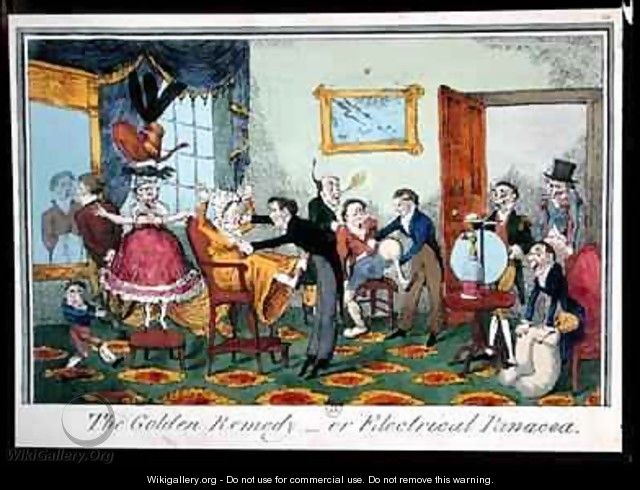 The Golden Remedy or Electrical Panacea - George Cruikshank I