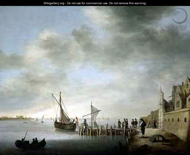 The Melkpoortje on the Dordrecht Harbour - Aelbert Cuyp