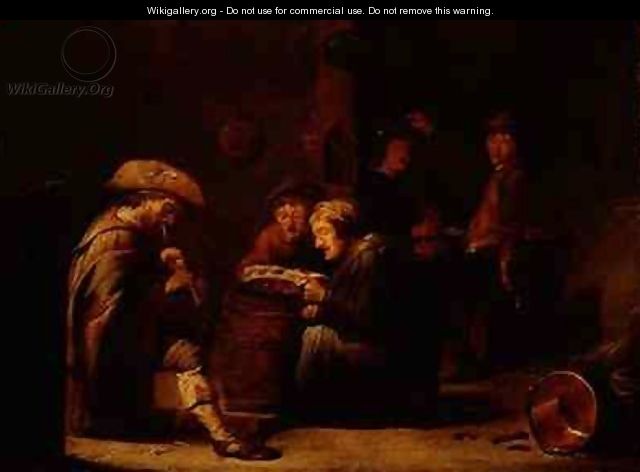 Tavern interior with two singers and a bagpiper - Benjamin Gerritsz. Cuyp