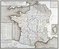 Map of France depicting the departmental divisions - D'Houdan