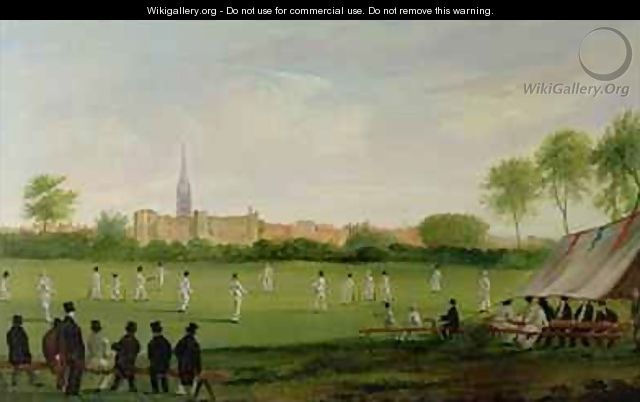 Cricket at Newark on Trent - J.D. Curtis