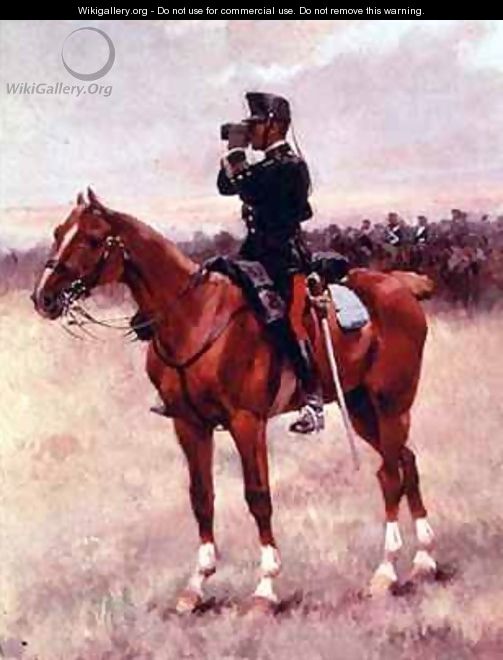 The Spanish Cavalry Officer - Josep Cusachs y Cusachs