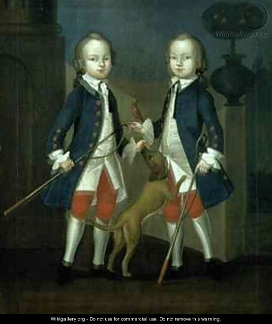 The Gosnall Twins Master Thomas and Master John Gosnall of Bentley - Franz 