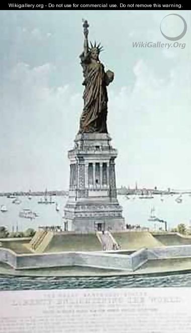 The Great Bartholdi Statue Liberty Enlightening the World - Currier