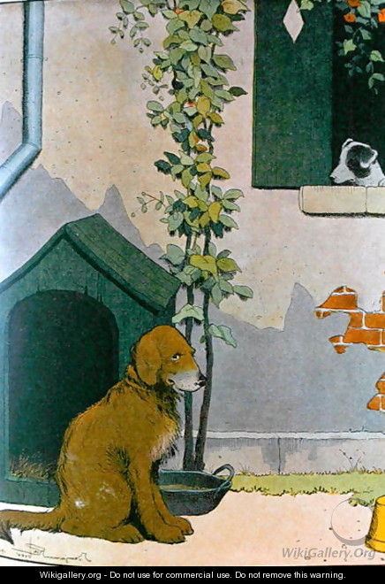 Dog, illustration from Le Buffon de Benjamin Rabier, adapted from Histoire Naturelle of Georges de Buffon 1707-88 - Benjamin Rabier