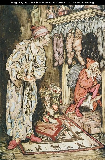 Christmas illustrations, from The Night Before Christmas by Clement C. Moore, 1931 - Arthur Rackham