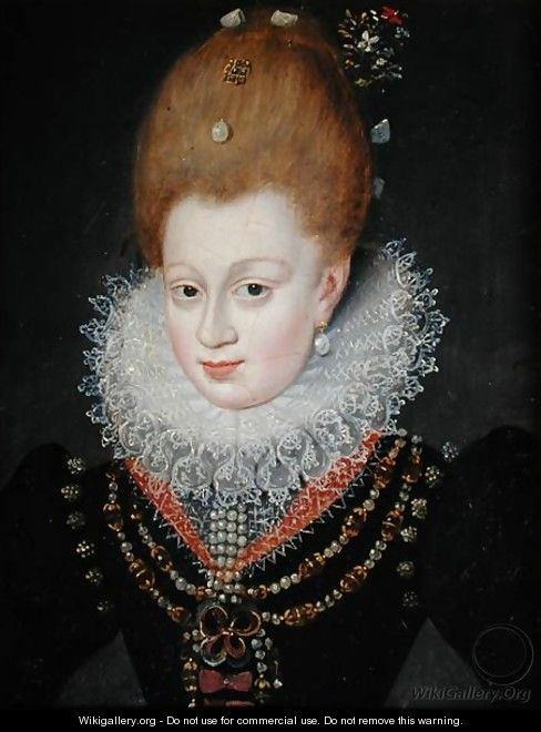 Portrait presumed to be Gabrielle dEstrees 1573-1599 - Francois, the Elder Quesnel