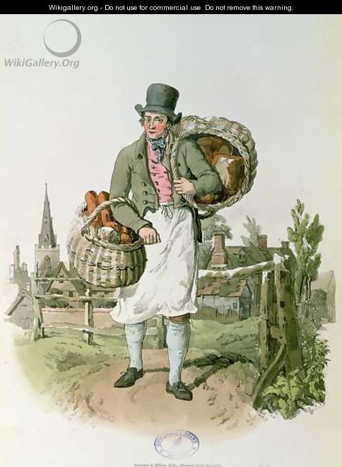 The Baker from,Costume of Great Britain - William Henry Pyne