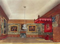 The Throne Room, Hampton Court from Pynes Royal Residences, 1818 - William Henry Pyne