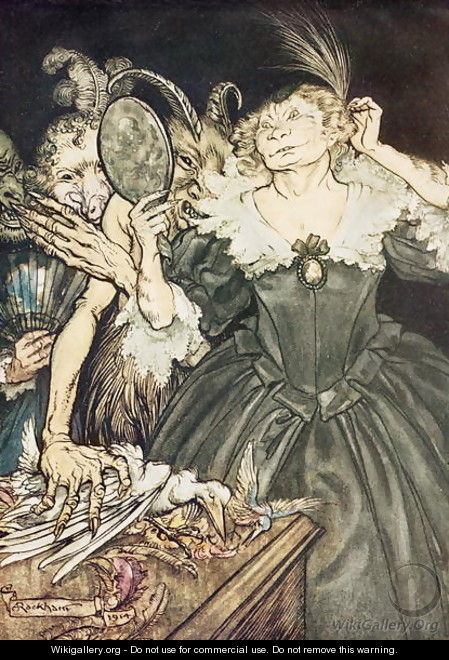 Comus by John Milton And they, so perfect is their misery, 1914 - Arthur Rackham