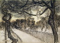 Peter Pan on a Branch, scene from Peter Pan in Kensington Gardens by J.M Barrie, 1912 - Arthur Rackham