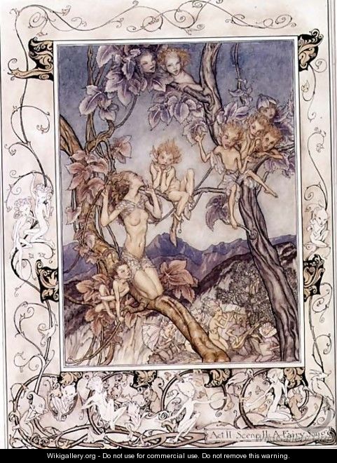 A Fairy Song, from A Midsummer Nights Dream, 1908 - Arthur Rackham
