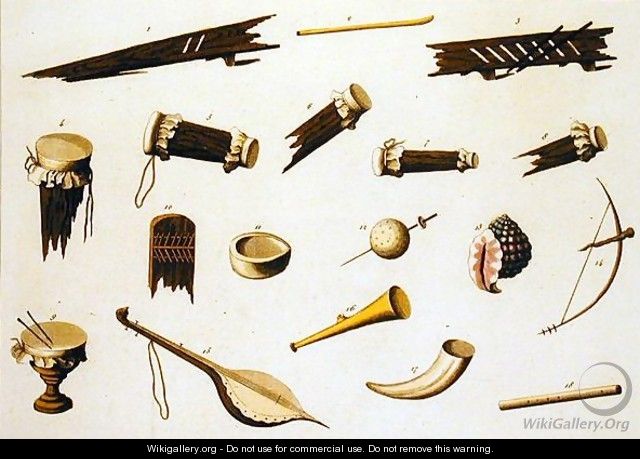 Musical instruments belonging to negro slaves - Vittorio Raineri