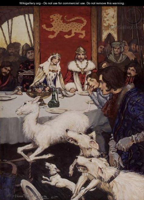 King Arthurs Wedding Feast, 1905 - Arthur Rackham