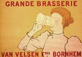 Reproduction of a poster advertising the Grande Brasserie Van Velsen, 1894 - Armand Rassenfosse