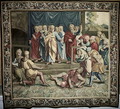 The Death of Ananias, from a series depicting the Acts of the Apostles, woven at the Beauvais Workshop under the direction of Philippe Behagle 1641-1705 1695-98 - (after) Raphael (Raffaello Sanzio of Urbino)