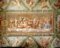 The Council of the Gods, ceiling painting of the Courtship and Marriage of Cupid and Psyche - (after) Raphael (Raffaello Sanzio of Urbino)