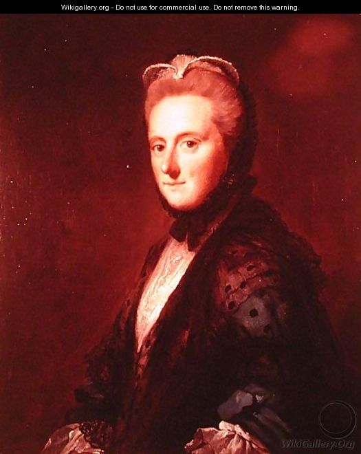 Mrs Clarges, daughter of the 1st Viscount of Barrington - Allan Ramsay