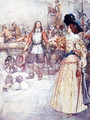 She Ordered the Commander to Load the Cannon, from The Story of France, by Mary MacGregor, 1911 - (after) Rainey, William