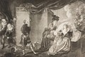 Olivias garden, Act III, Scene IV, from Twelfth Night, Or What You Will, from The Boydell Shakespeare Gallery, published late 19th century - Johann Heinrich Ramberg