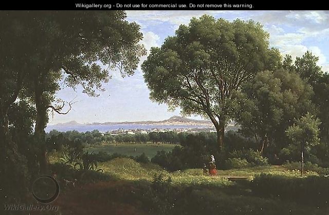 Landscape at Portici - Josef Rebell