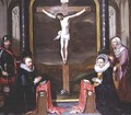 A Crucifixion with Portraits of the Donors Adriaen Meusyenbroeck and his Wife, Anna Elant, Attended by St. Adrian and St. Elizabeth, 1618 - Jan Anthonisz. van Ravestyn