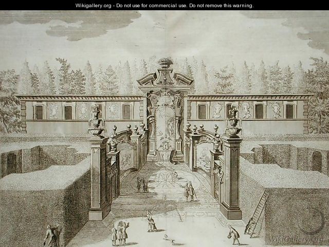 Theatre of Andromeda, from Delights of the Villa Castellazzo, by Domenico Felice Leonardi, published 1743 - Marc