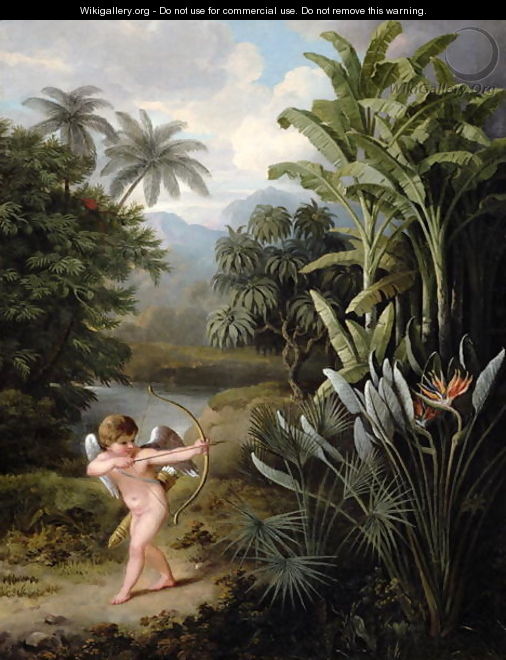 Cupid inspiring the Plants with Love, painted for Robert Thorntons Book New Illustration of the Sexual System of Linnaeus, c.1797 - Philip Reinagle
