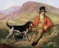 Portrait of John Peel 1776-1854 with one of his hounds - Ramsay Richard Reinagle