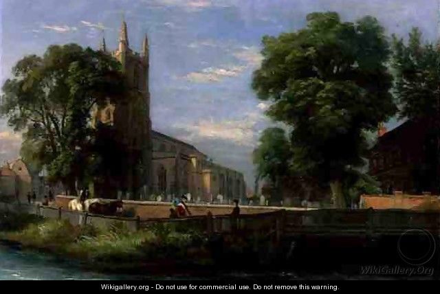 Croydon Parish Church, 1839 - Ramsay Richard Reinagle