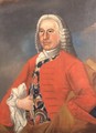 Portrait of Justitstraad Bonde Simonsen, 1756 - Johan Christian Remin