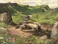 A rocky stream in a mountainous landscape, 1859 - John Ritchie