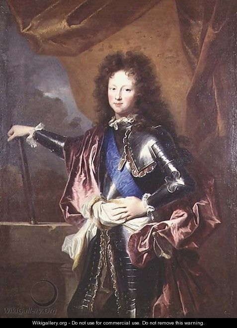 Portrait of Philippe II 1674-1723 Duke of Chartres as a Boy - Hyacinthe Rigaud