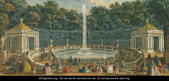 The Domes in the Garden at Versailles, pub. by Laurie and Whittle, 1794 - Jacques Rigaud