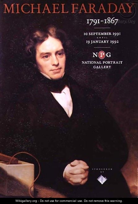 Poster for the National Portrait Gallery Michael Faraday exhibition - Thomas Phillips