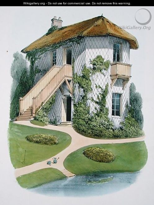 Gardeners cottage, from Habitations Champetres, published c.1885 - Victor Jean-Baptiste Petit