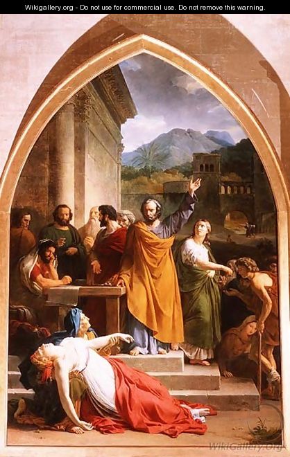 The Death of Sapphira, 1819 - François-Edouard Picot