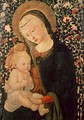 Madonna and Child seated, Child holding a Bird - (after) Pier Francesco Fiorentino