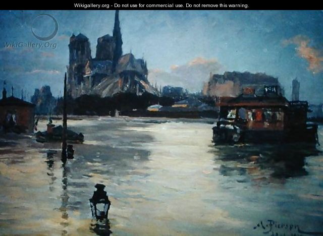 View of the Pont de la Tournelle During the Floods of 1910, 1910 - Andre Pierson